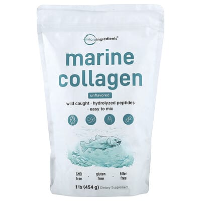Marine Collagen, Unflavored, 1 lb (454 g)