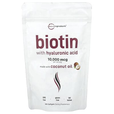 Biotin, 365 мягких капсул