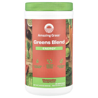 Greens Blend, Energy, Watermelon, 14.8 oz (420 g)