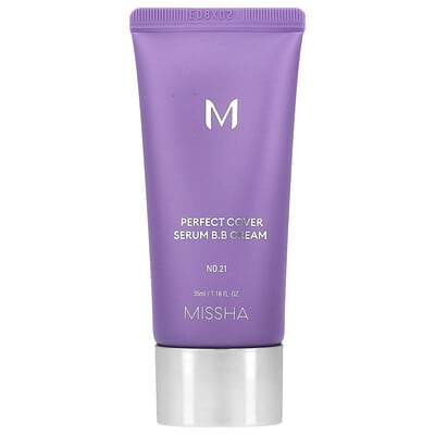 Perfect Cover Serum B.B Cream, No. 21 Light Beige, 1.18 fl oz (35 ml)