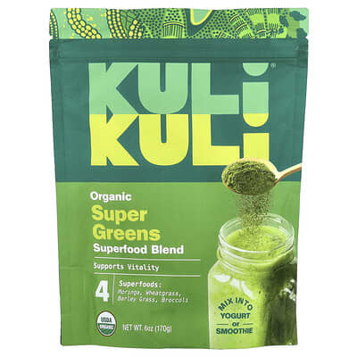 Смесь суперфудов Organic Superfood Blend, Super Greens, 6 oz (170 g)