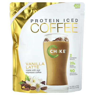 Protein Iced Coffee, Vanilla Latte, 16.3 oz (462 g)