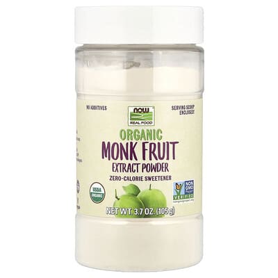 Органический экстракт плодов монаха NOW Foods, 3.7 oz (105 g)