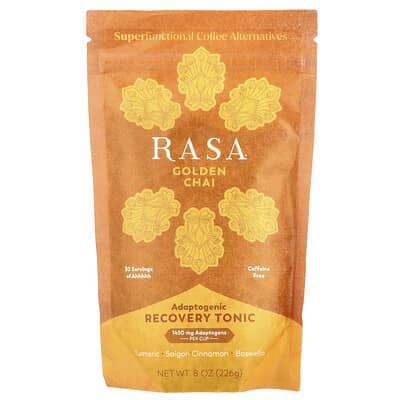 Rasa тоник для восстановления Adaptogenic Recovery, Golden Chai, 8 oz (226 g)