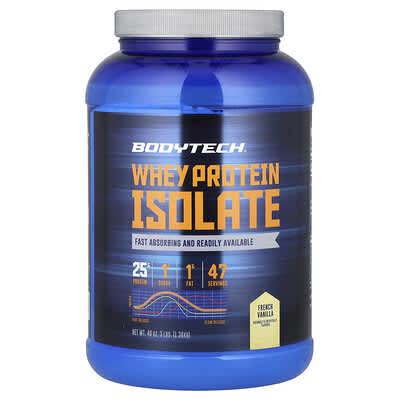 Whey Protein Isolate, French Vanilla, 3 lbs (1.36 kg)