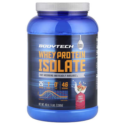 Whey Protein Isolate, Fruity Cereal, 3 lbs (1,360 g)