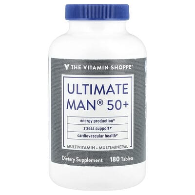 Ultimate Man® 50+, Multivitamin & Multimineral, 180 Tablets