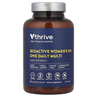 Мультивитамины Bioactive Women's 50+ One Daily, 60 вегетарианских капсул