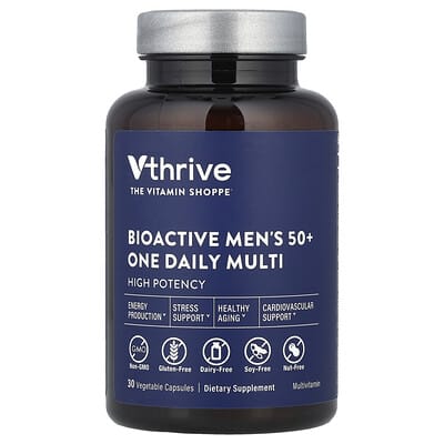 Vthrive Мультивитамины Bioactive 50+, 30 вегетарианских капсул