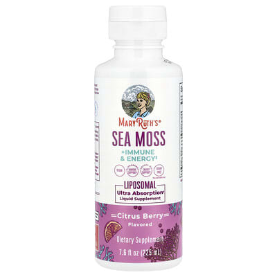 Липосомальный комплекс Sea Moss + Immune & Energy, Citrus Berry, 225 ml