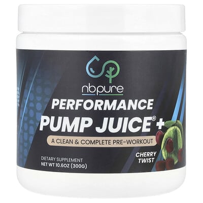 Спортивная добавка Performance Pump Juice+®, Cherry Twist, 10.6 oz (300 g)