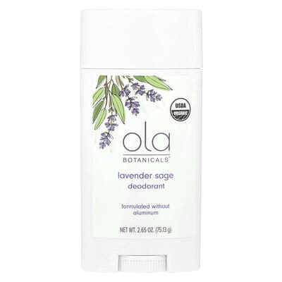 Ola Botanicals® Дезодорант, Lavender Sage, 2.65 oz (75.13 g)