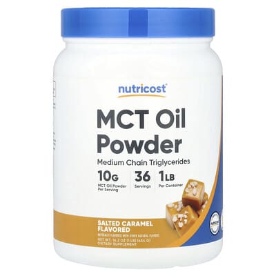 Порошок MCT Oil, Salted Caramel, 1 lb (454 g)