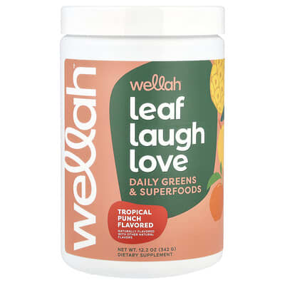 Смесь Leaf Laugh Love Daily Greens & Superfood Tropical Punch 12.2 oz (342 g)