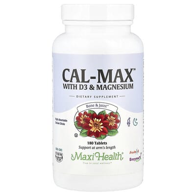 Cal-Max™ с D3 и магнием, 180 таблеток