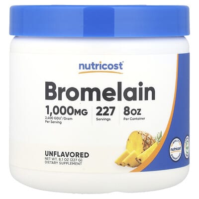 Bromelain, Unflavored, 8.1 oz (227 g)