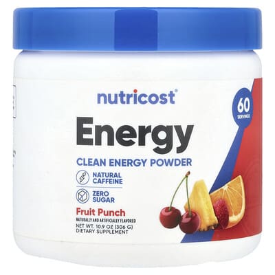 Energy, Clean Energy порошок, фруктовый пунш, 10.9 oz (306 g)