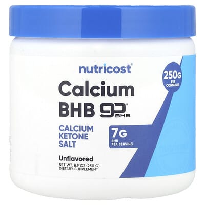 Nutricost Calcium BHB, goBHB®, без вкуса, 8.9 oz (250 g)