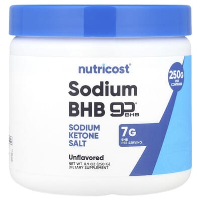 Sodium BHB, goBHB®, без вкуса, 8.9 oz (250 g)