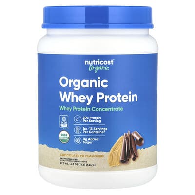 Organic Whey Protein, Chocolate PB, 1 lb (454 g)