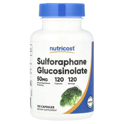 Nutricost Sulforaphane Glucosinolate, 50 mg, 120 капсул