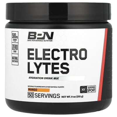 Electrolytes, Hydration Drink Mix, Mango, 9 oz (255 g)