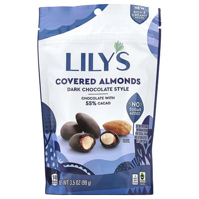 Миндаль в темном шоколаде Lily's Sweets 3.5 oz (99 g)