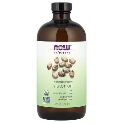 Solutions, Certified Organic Castor Oil, 16 fl oz (473 ml)