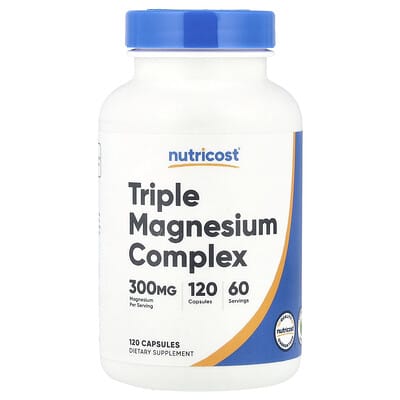 Triple Magnesium Complex, 120 Capsules (150 mg per Capsule)