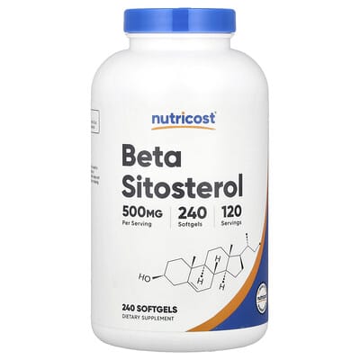 Nutricost Beta Sitosterol, 240 мягких капсул (250 mg на капсулу)