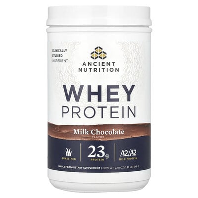 Whey Protein, Milk Chocolate, 1.42 lb (646 g)