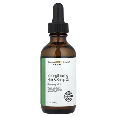 Масло для укрепления волос и кожи головы, Биотин, Розмарин и Мята, 2 fl oz (59 ml)
