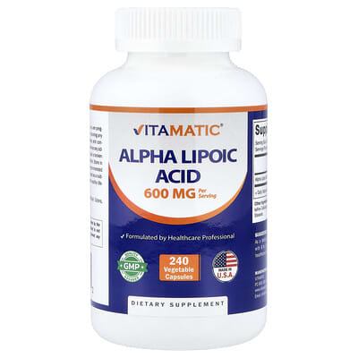 Alpha Lipoic Acid, 240 Vegetable Capsules (300 mg per Capsule)