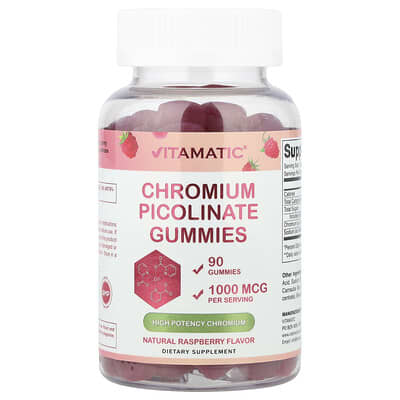Желейные витамины Chromium Picolinate, Raspberry, 90 шт