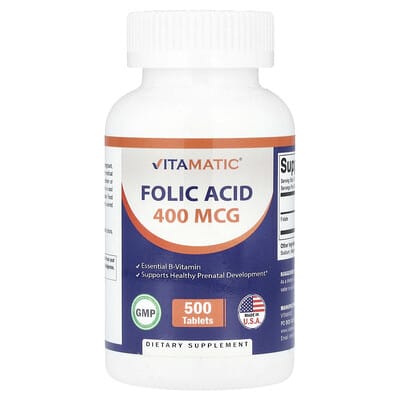 Vitamatic Folic Acid, 400 mcg, 500 таблеток