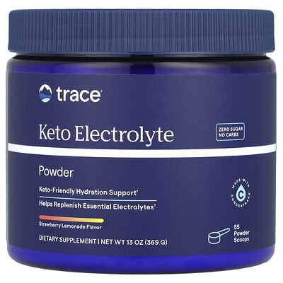 Keto Electrolyte Powder, Strawberry Lemonade, 13 oz (369 g)