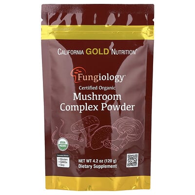 Certified Organic Mushroom Complex Powder, 4.2 oz (120 g)