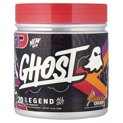 Предтренировочный комплекс Legend® All Out, Orange Cream, 15.2 oz (430 g)