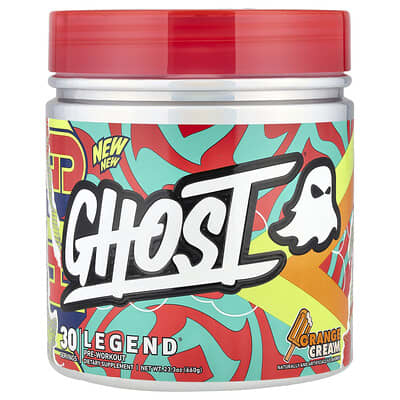 Ghost Legend® предтренировочный комплекс, апельсиновый крем, 23.3 oz (660 g)
