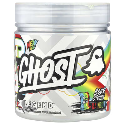 Предтренировочная добавка Legend® Sour Strips® Rainbow, 23.8 oz (675 g)