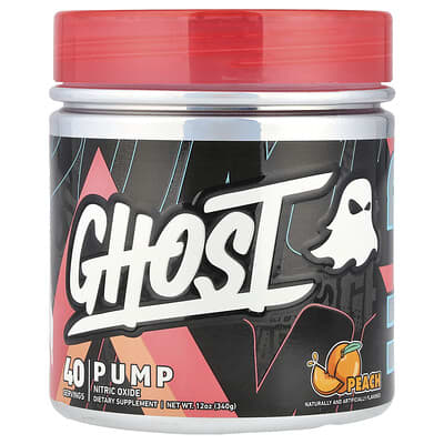 Предтренировочный комплекс Pump, персик, 12 oz