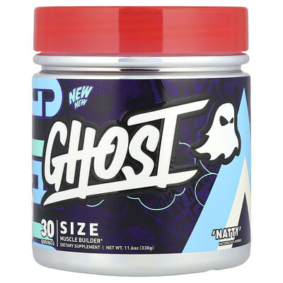 Ghost добавка для роста мышц Size, Muscle Builder, 'Natty', 11.6 oz (330 g)