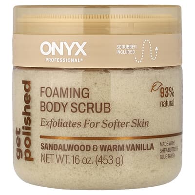 Скраб для тела Onyx Professional Get Polished, Sandalwood & Warm Vanilla, 16 oz (453 g)