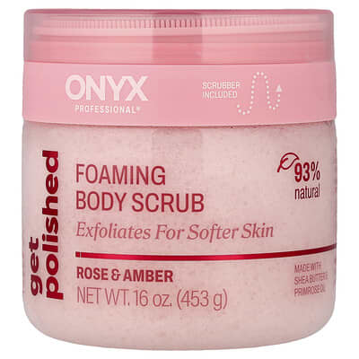 Get Polished, Foaming Body Scrub, Rose & Amber, 16 oz (453 g)