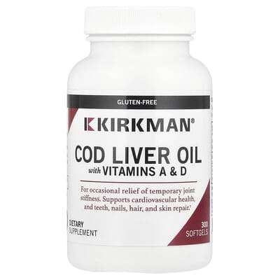 Cod Liver Oil with Vitamins A & D, 300 Softgels