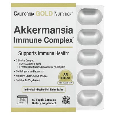Akkermansia + Probiotics Immune Complex, 60 Veggie Capsules