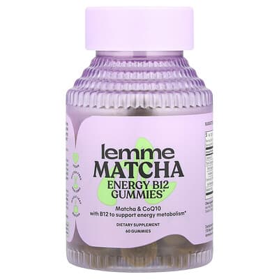Energy B12 & CoQ10 Gummies, Matcha, 60 Gummies