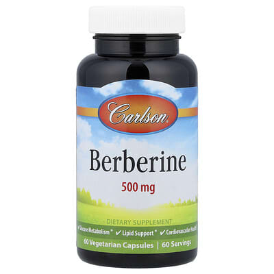 Берберин, 500 mg, 60 вегетарианских капсул