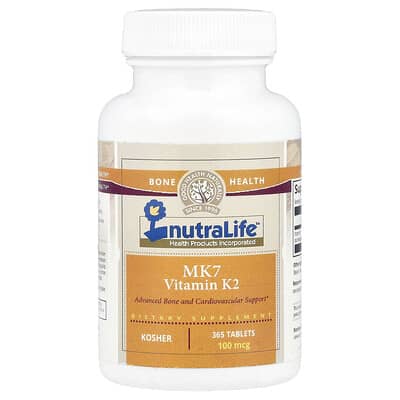 MK7 Vitamin K2, 100 mcg, 365 Tablets