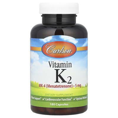 Vitamin K2, 5 mg, 180 капсул